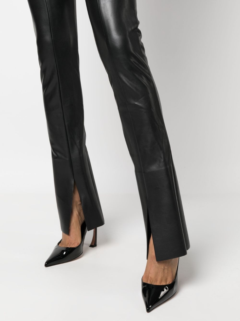 faux-leather skinny trousers - 5