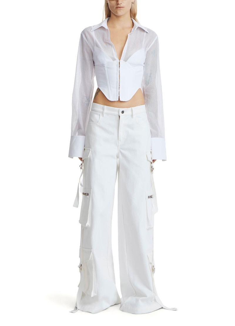 Dion Lee Grid corset shirt outlook