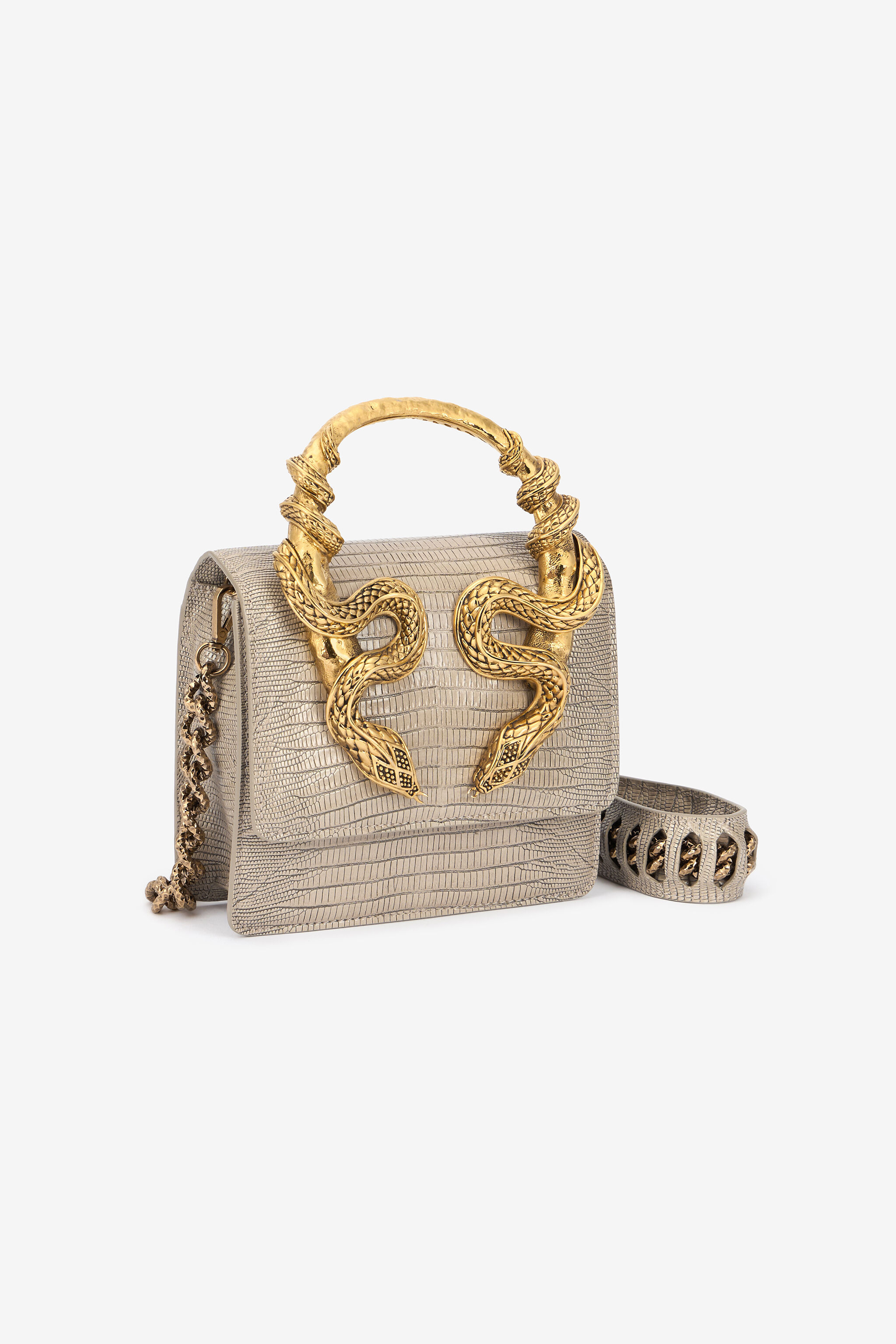 Ivory Bag With Snakes - 5