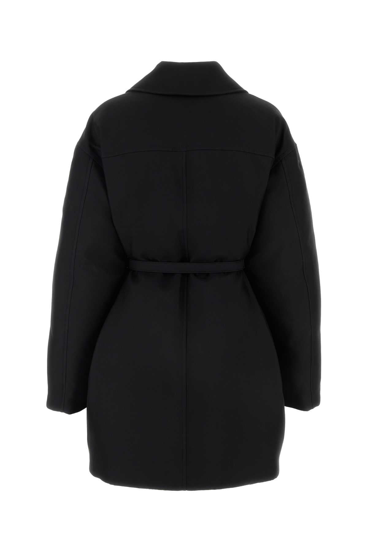 Jil Sander Women Black Gabardine Oversize Down Jacket - 2