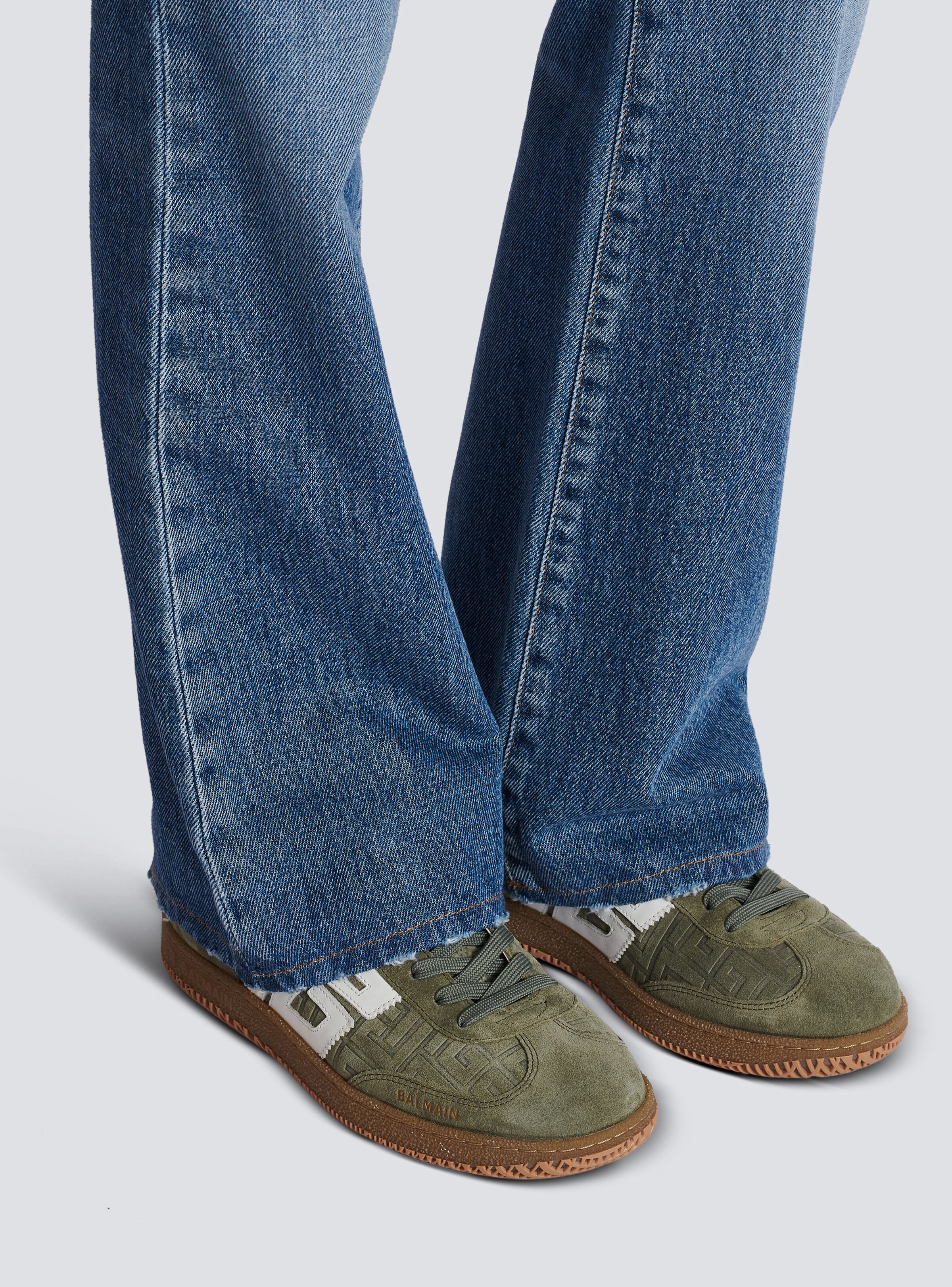 Suede Balmain Swan trainers - 8