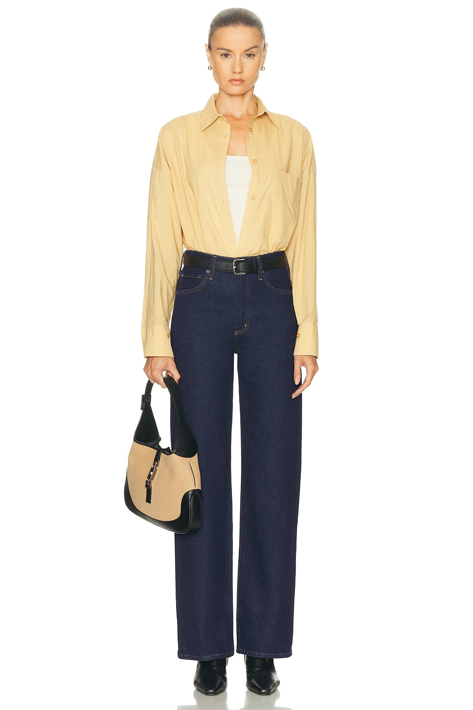 Harper Mid Rise Relaxed Straight Jeans - 5