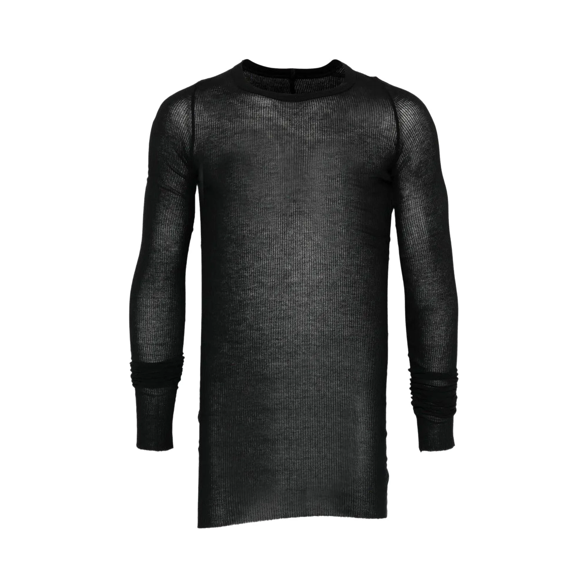 Rick Owens Rib Long-Sleeve T-Shirt 'Black' - 1
