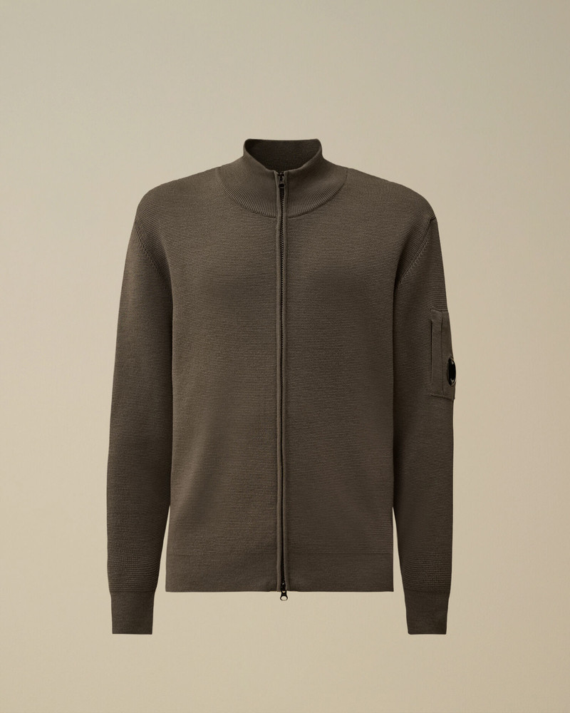Re-Wool Full Zip Lens Cardigan 1
