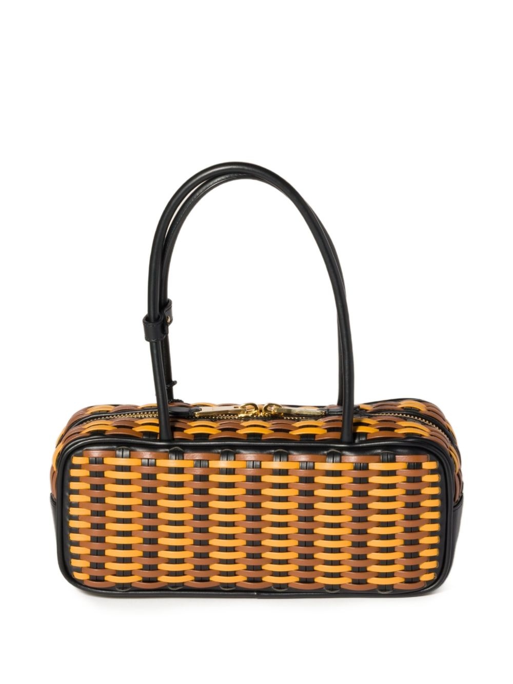 Beau woven-effect tote bag - 2