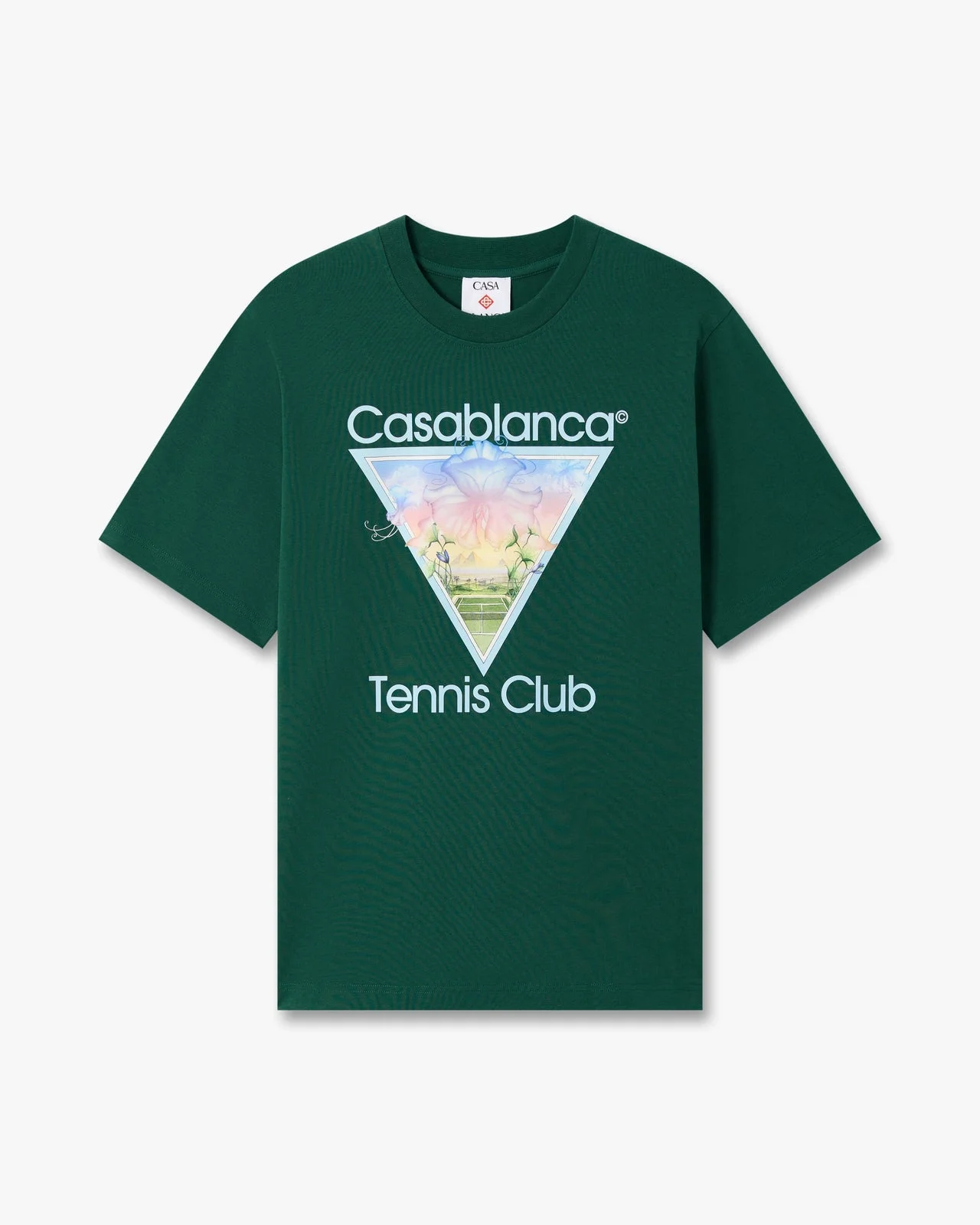 Dark Green Tennis Club Icon Short Sleeve T‑Shirt - 1