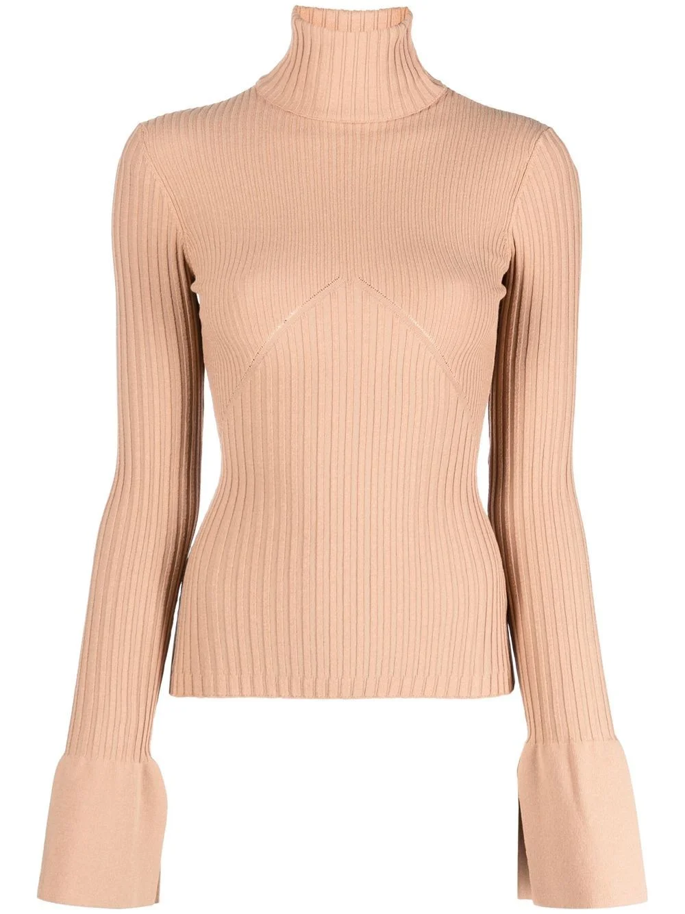 ribbed roll-neck jumper - 1