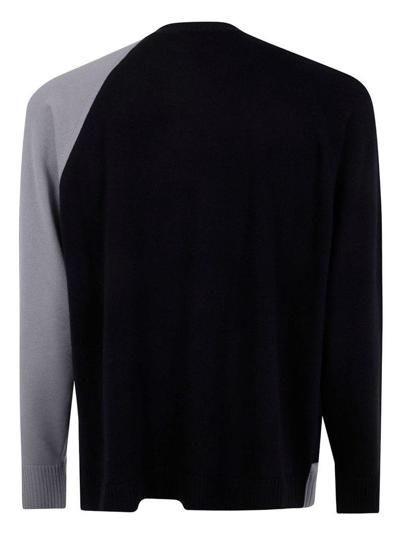 Y-3 raglan-sleeve panelled jumper outlook