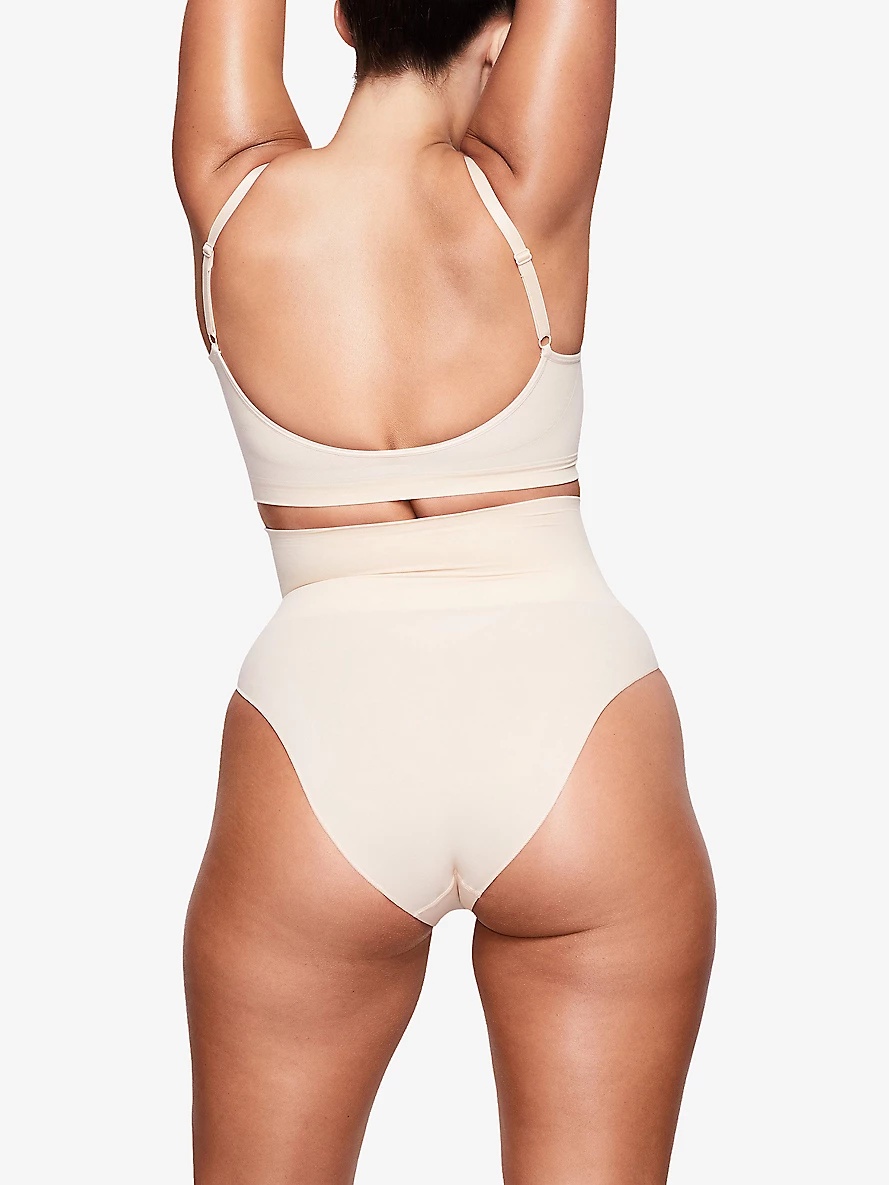 Sculpting scoop-neck stretch-woven bra - 4