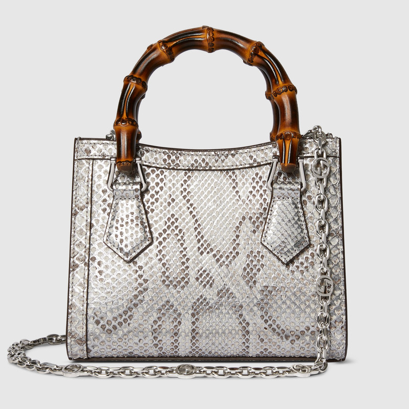 Gucci Diana python small tote bag 4