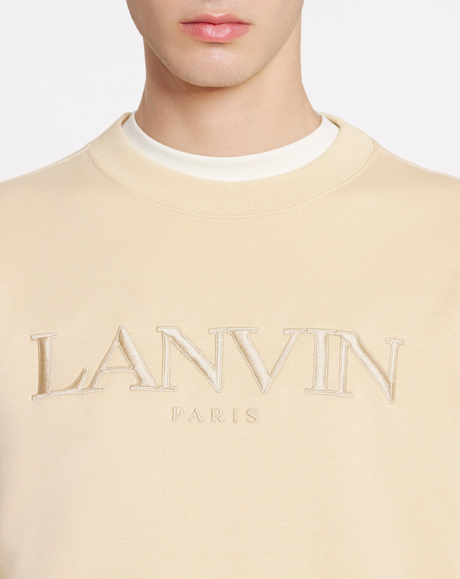 LANVIN PARIS EMBROIDERED SWEATSHIRT - 4
