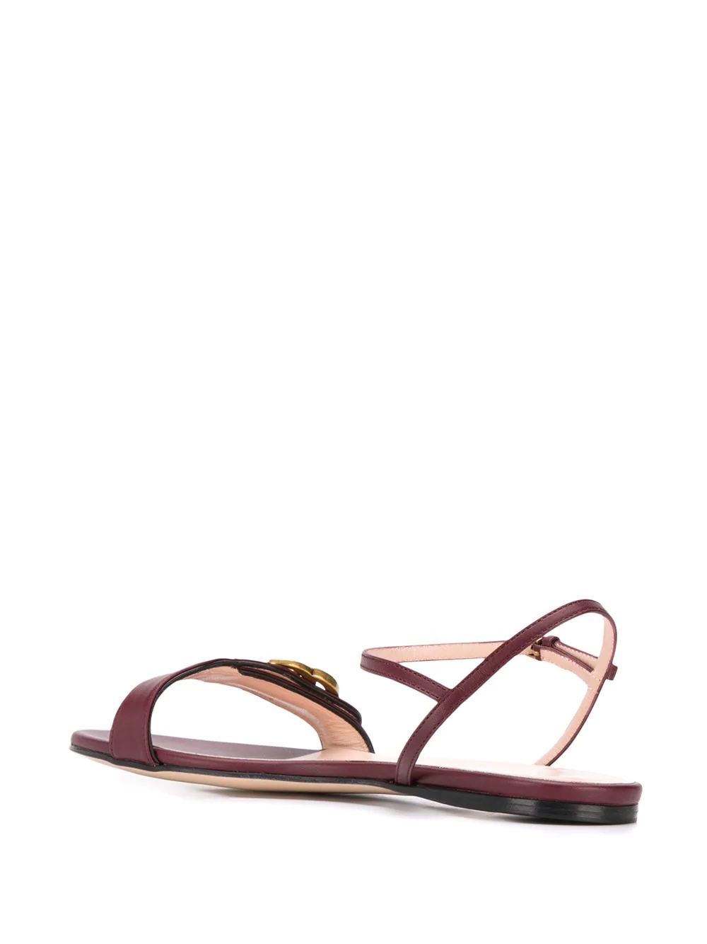 leather Double G sandals - 3