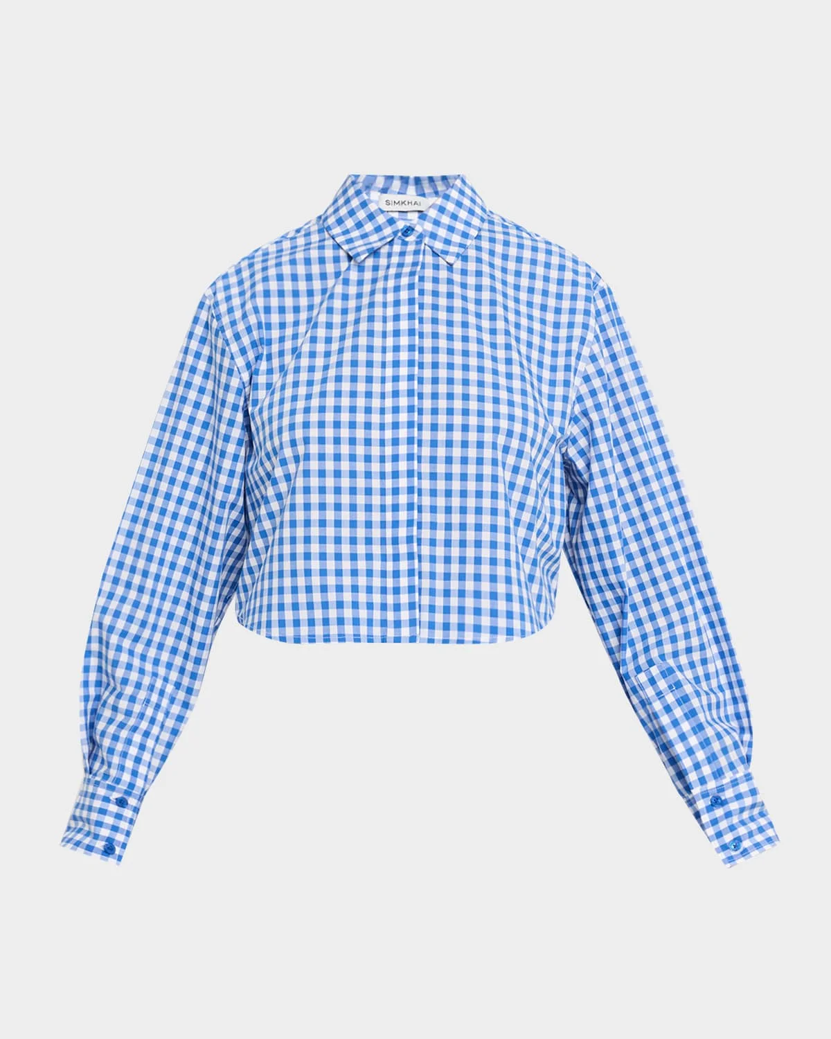 Renata Cropped Gingham Shirt - 1