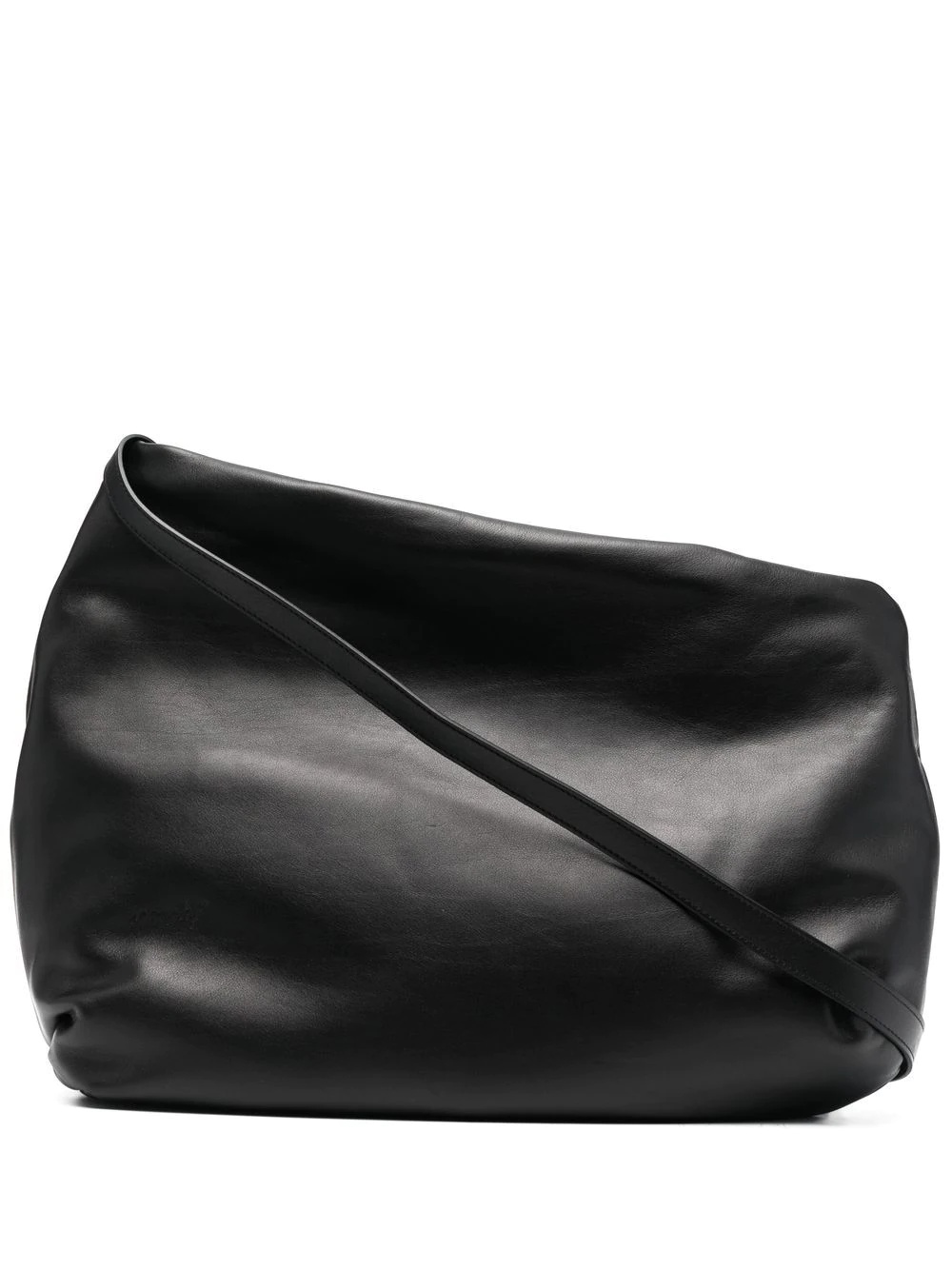 asymmetric calf-leather shoulder bag - 1