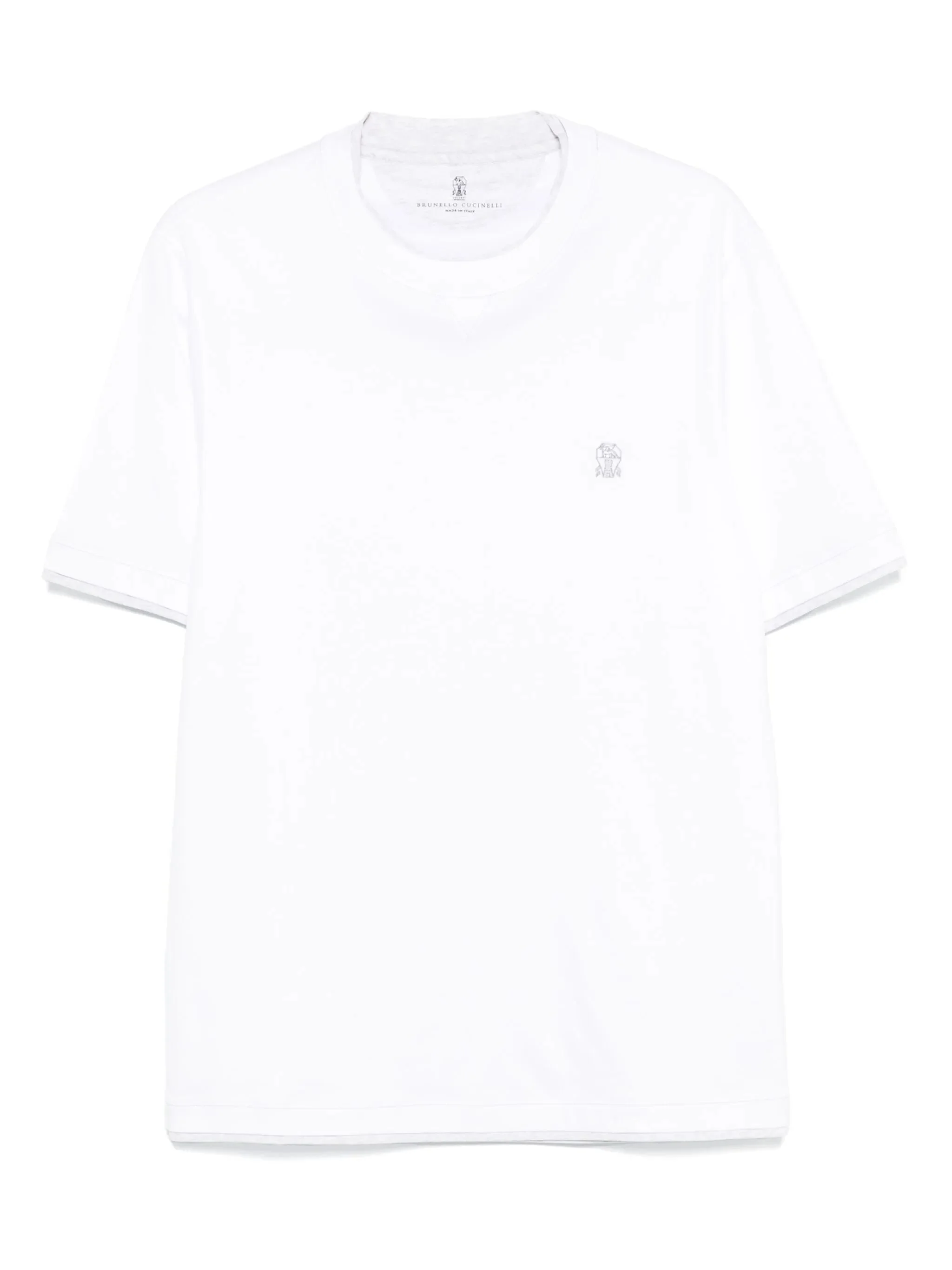 Brunello Cucinelli Embroidered-logo T-shirt - 1