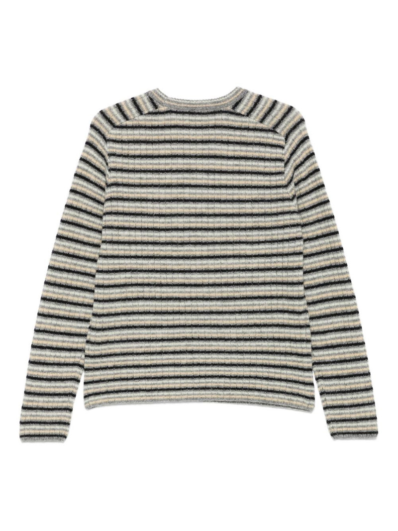 AURALEE stripe-pattern sweater outlook