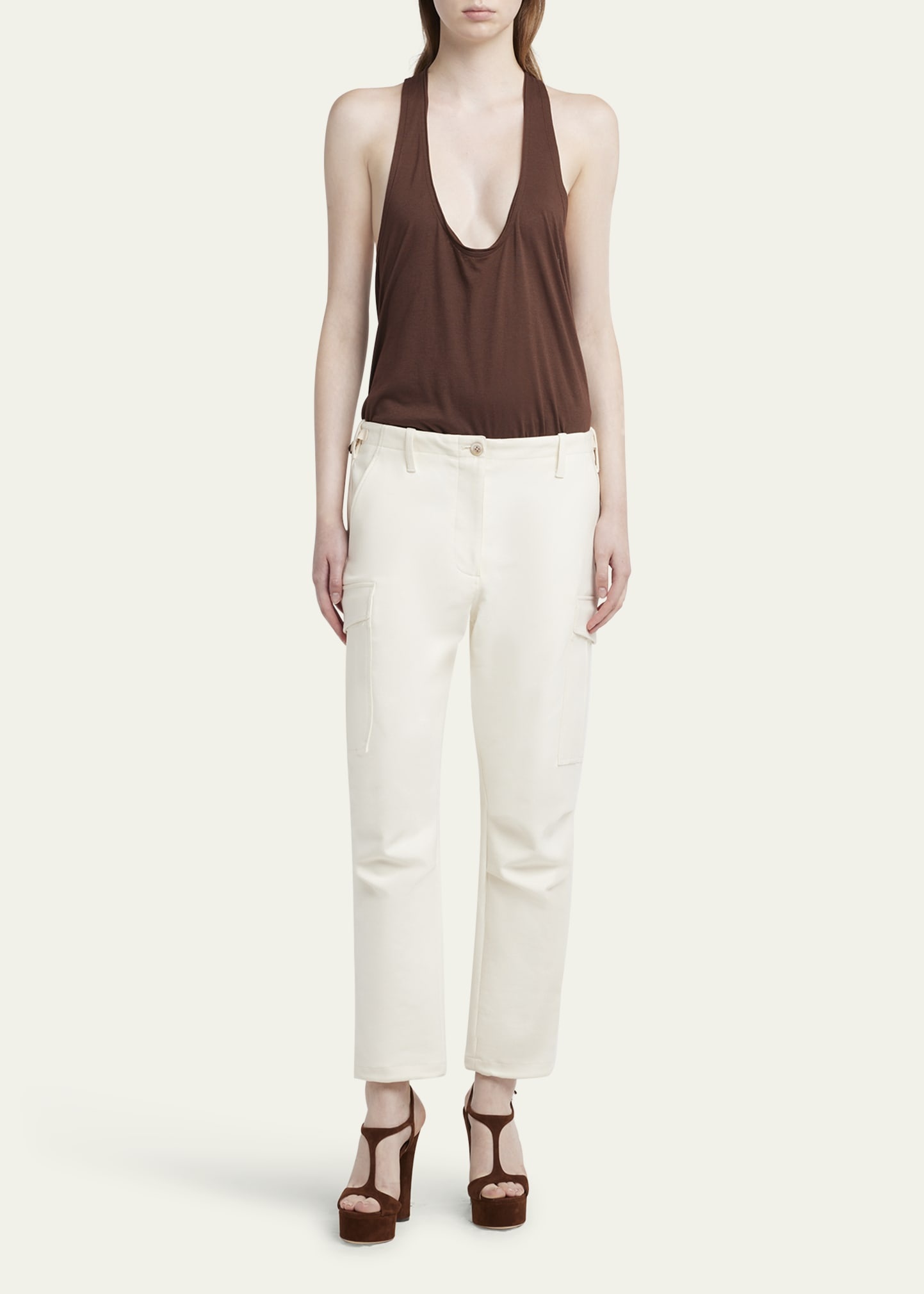 Straight-Leg Cargo Trousers - 2