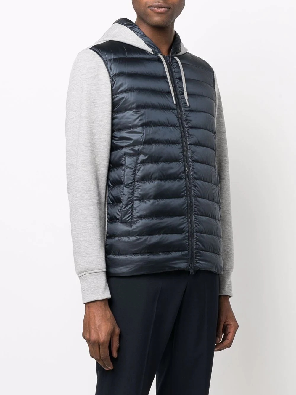 panelled down jacket - 3