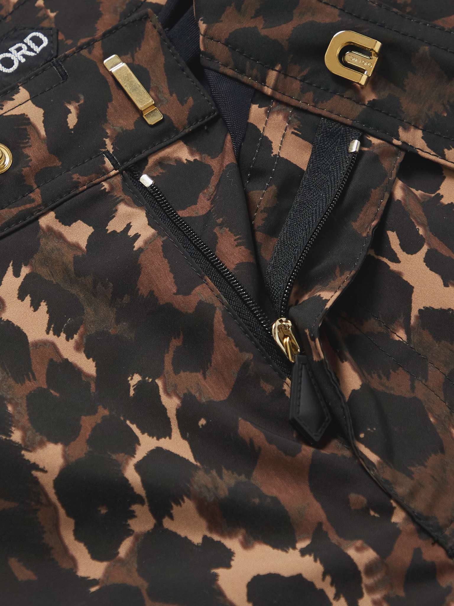 Slim-Fit Short-Length Leopard-Print Swim Shorts - 3