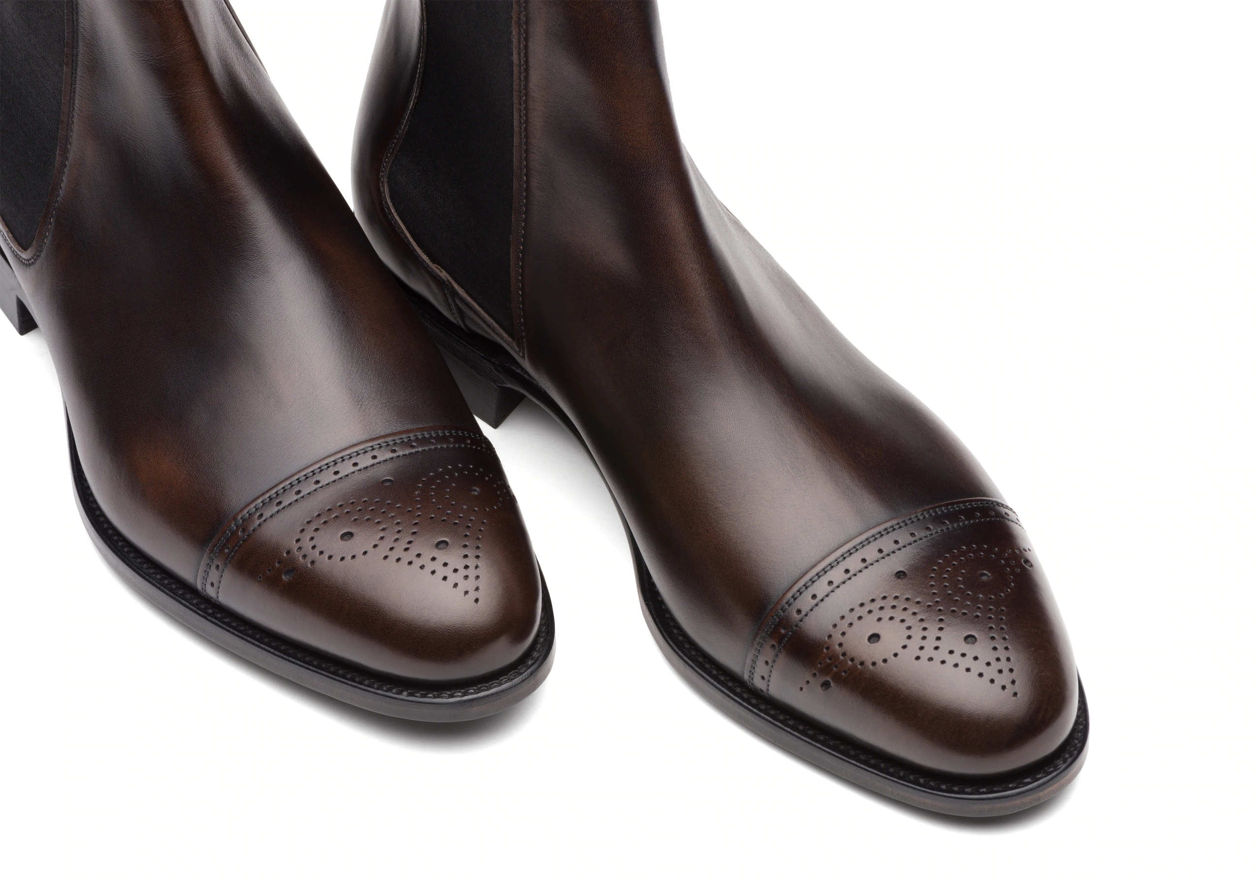 Viscount
Calf Leather Brogue Boot Ebony - 4