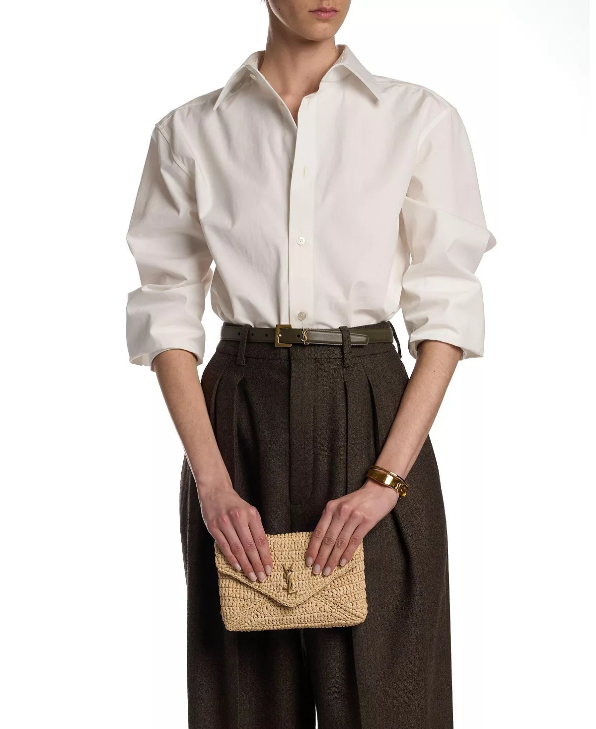 Cassandre Chain Pouch In Raffia - 3