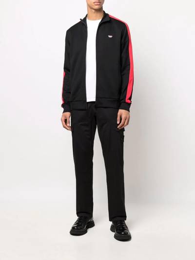 Diesel S-Lock logo patch track jacket outlook