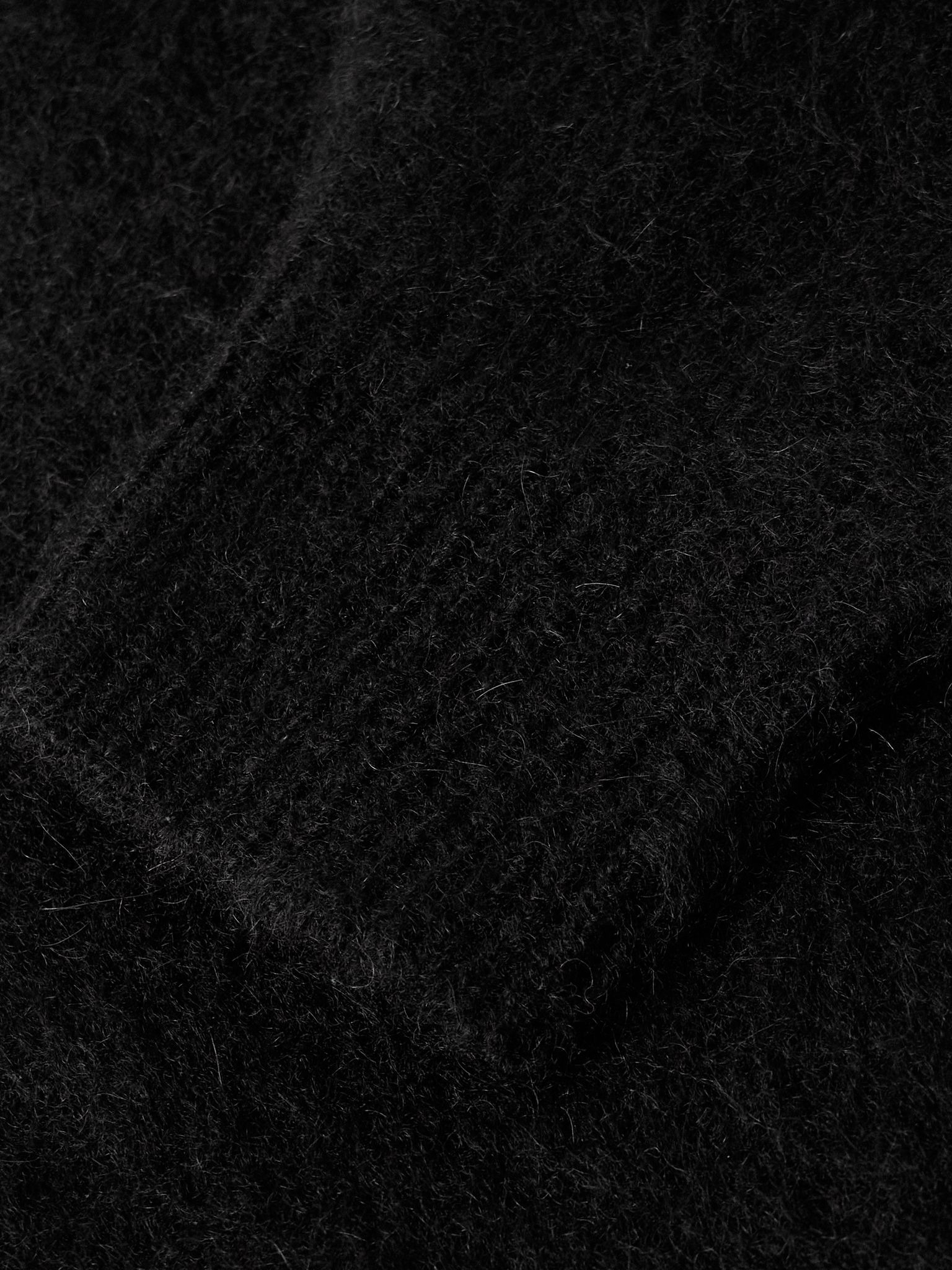 Davis Brushed Alpaca-Blend Cardigan Black - 5