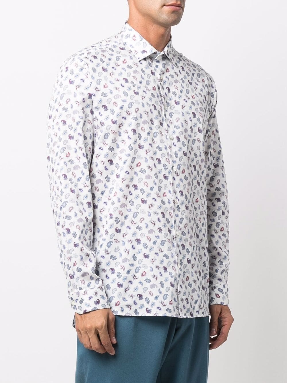 paisley-print cotton shirt - 3