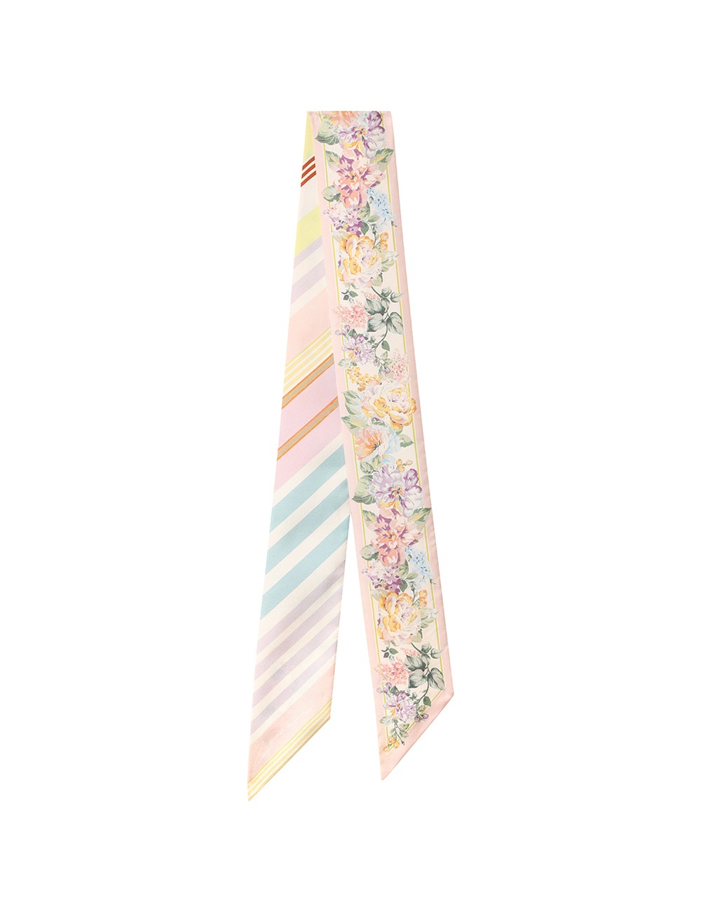 PRINTED SILK RIBBON SCARF - 3