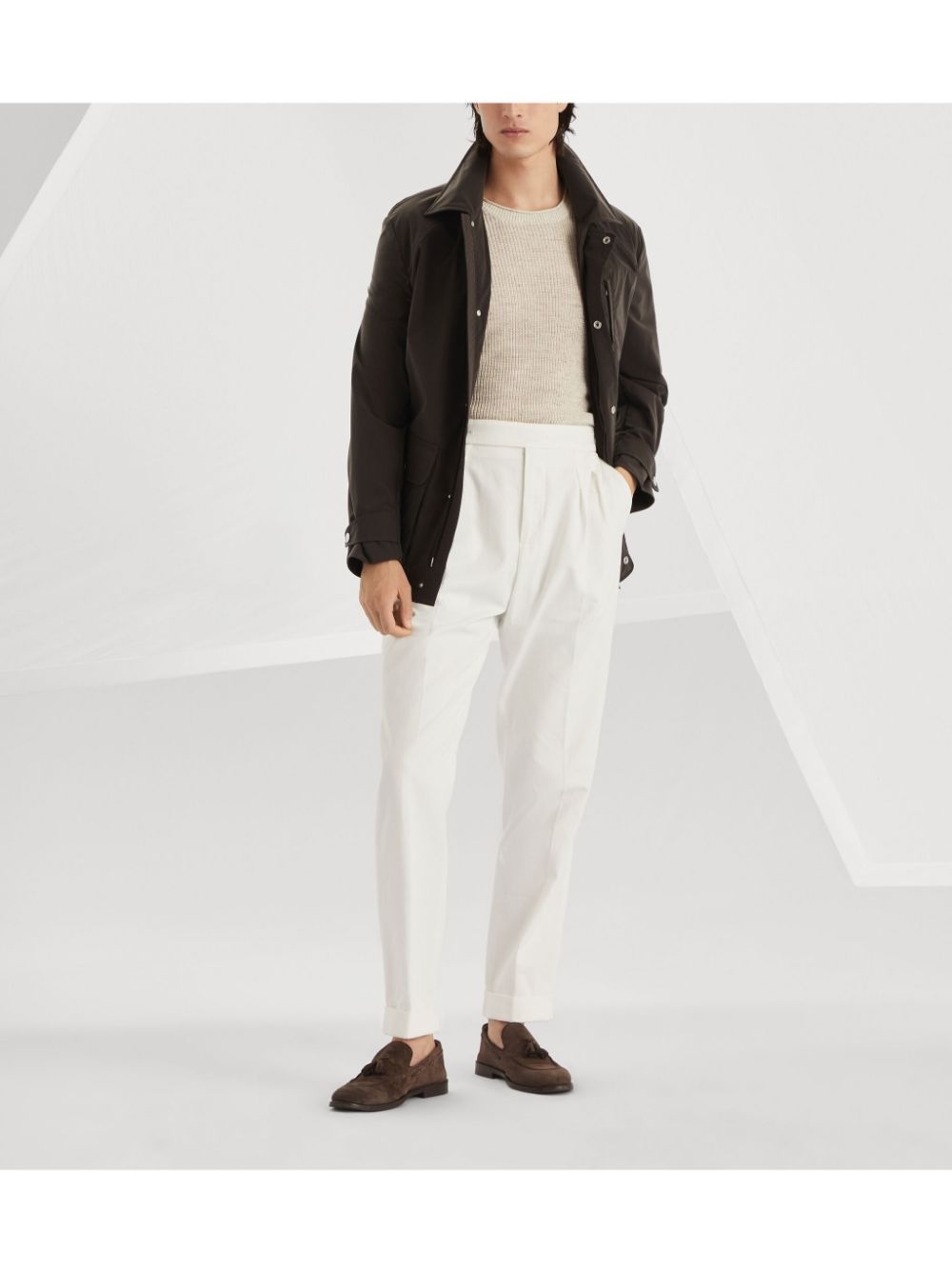 raglan-sleeve field jacket - 2