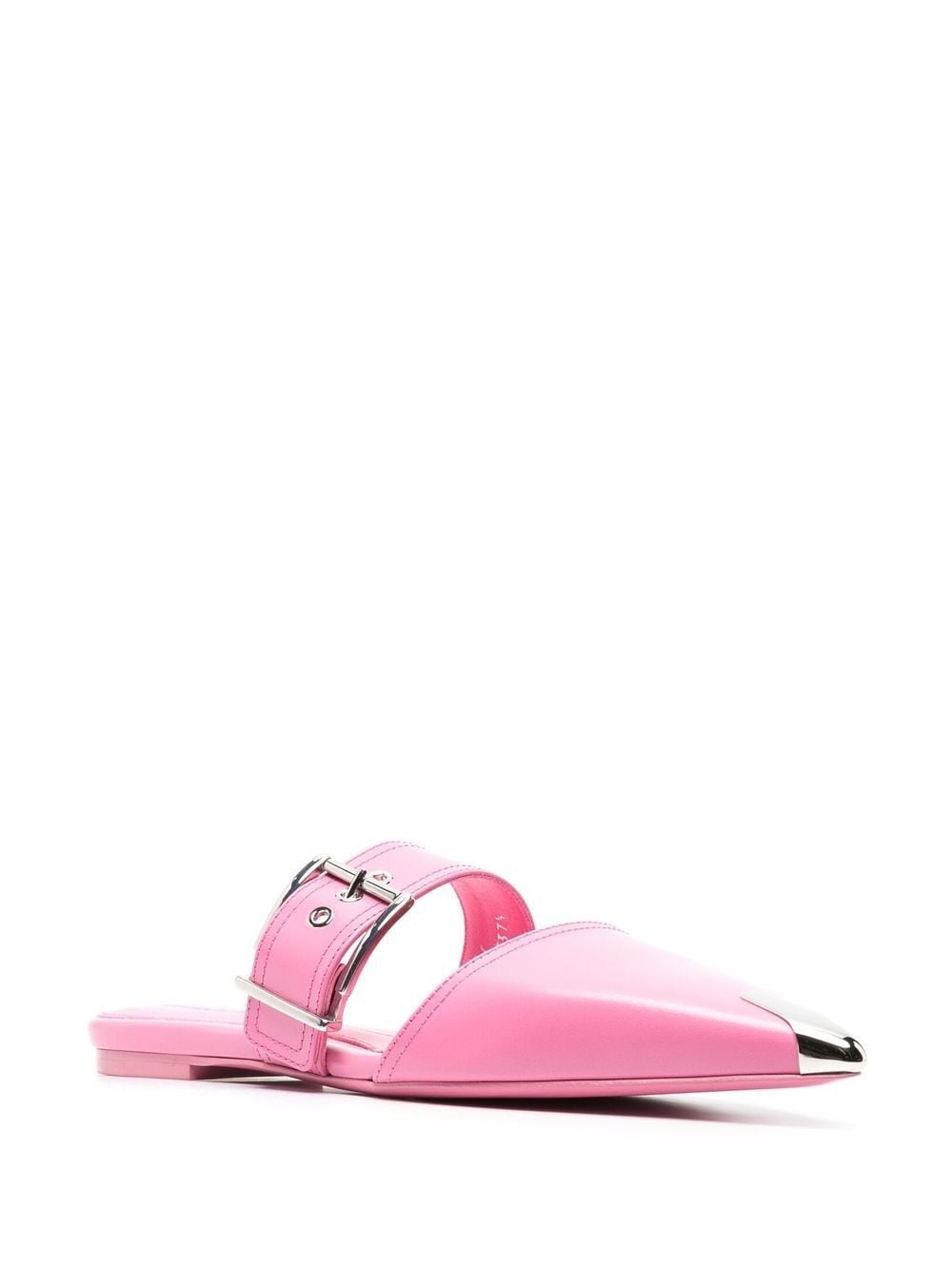 pointed leather mules - 2