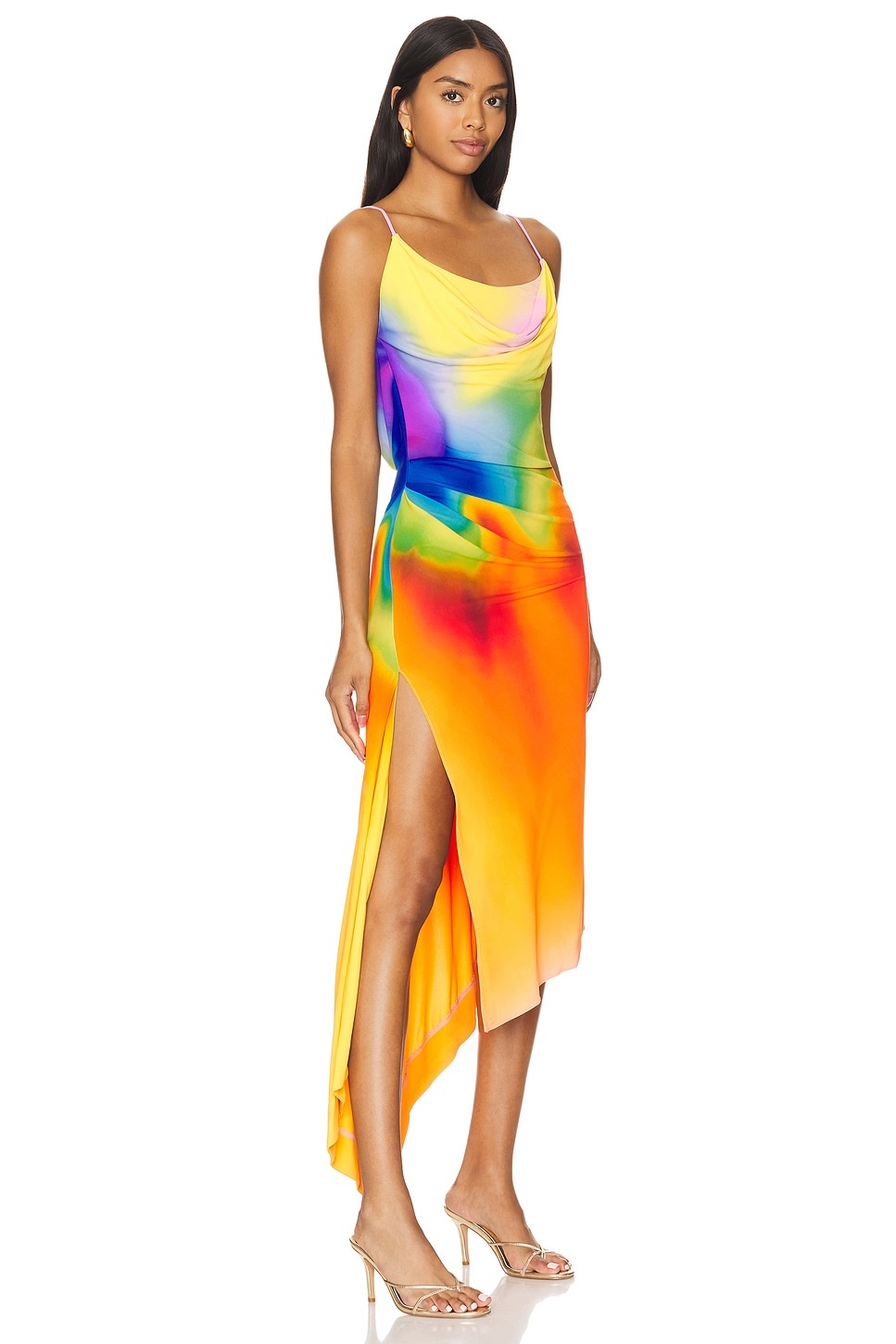 Rainbow Orchid Slip Dress - 2