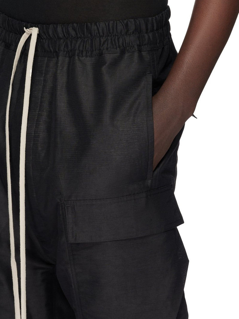elasticated-waist drop-crotch shorts 6