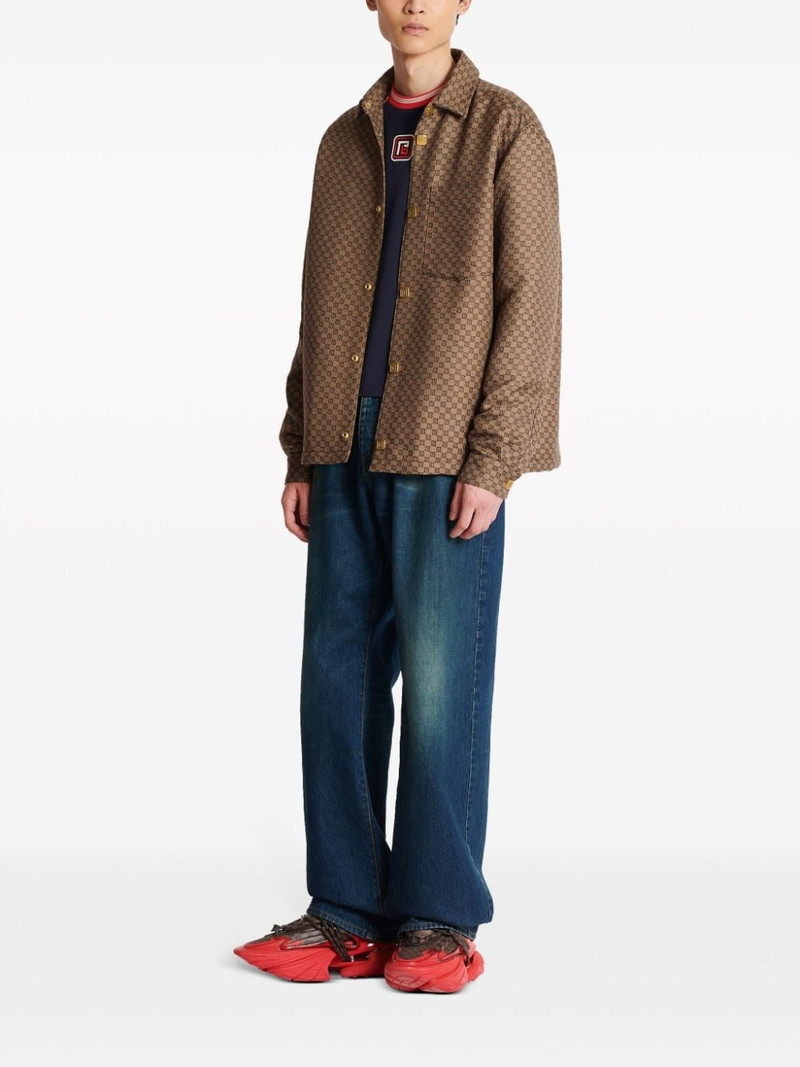 Balmain PB-monogram shirt jacket outlook