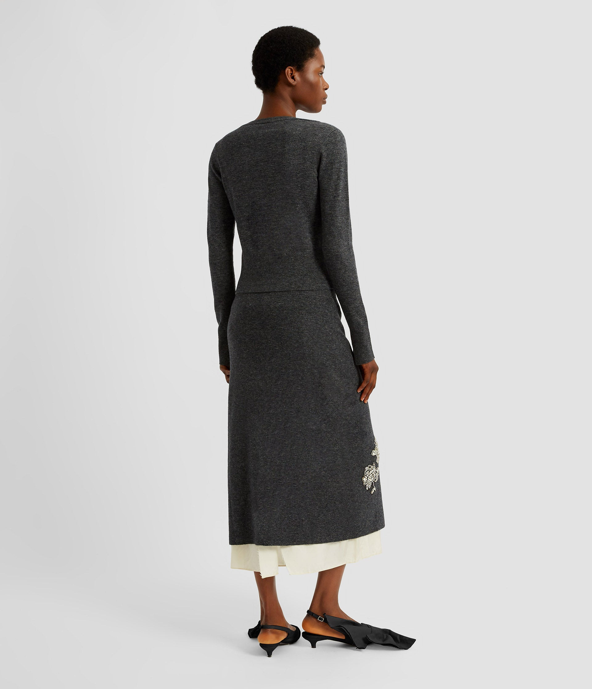 PENCIL MIDI SKIRT - 3