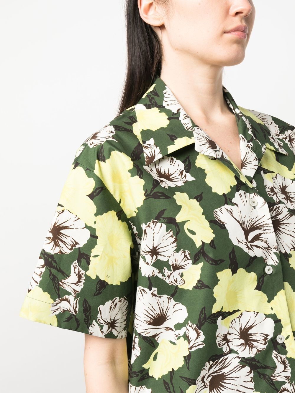 floral-print short-sleeve shirt - 5