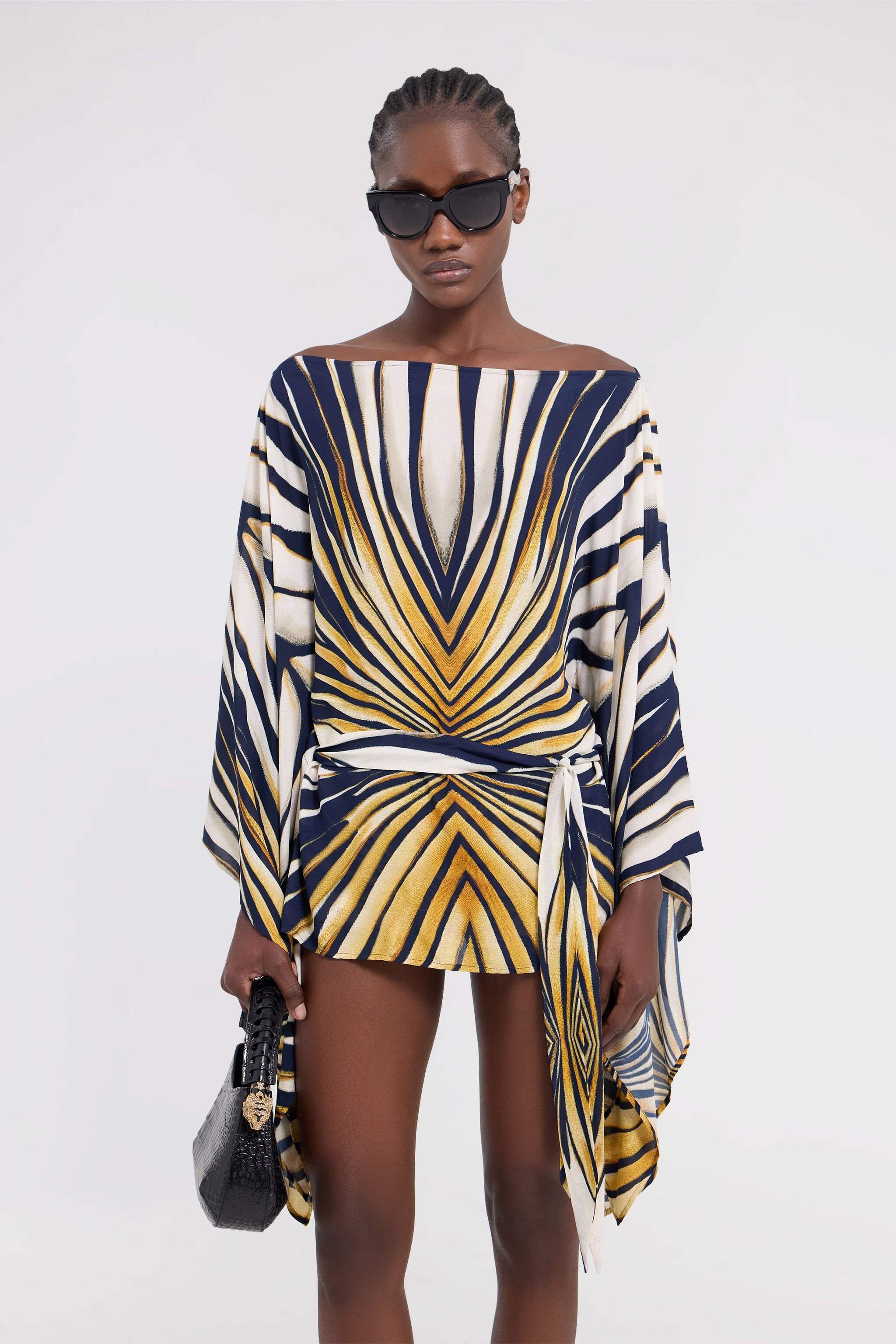 Ray Of Gold Print Kaftan - 3