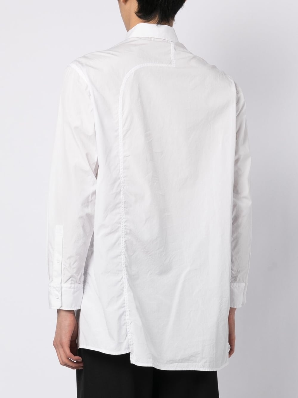 asymmetric cotton shirt - 4