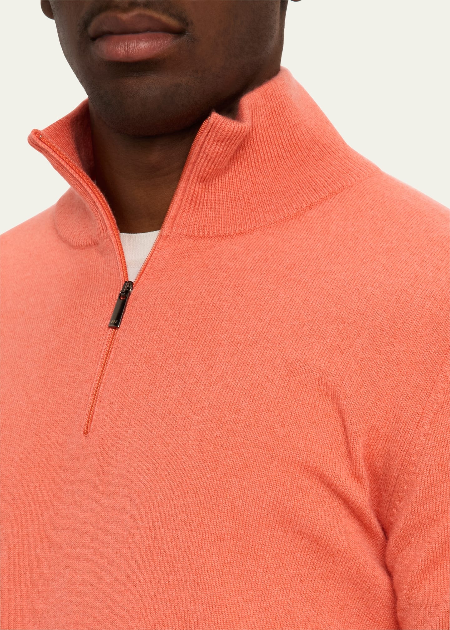 Men's Cashmere Half-Zip Sweater - 5
