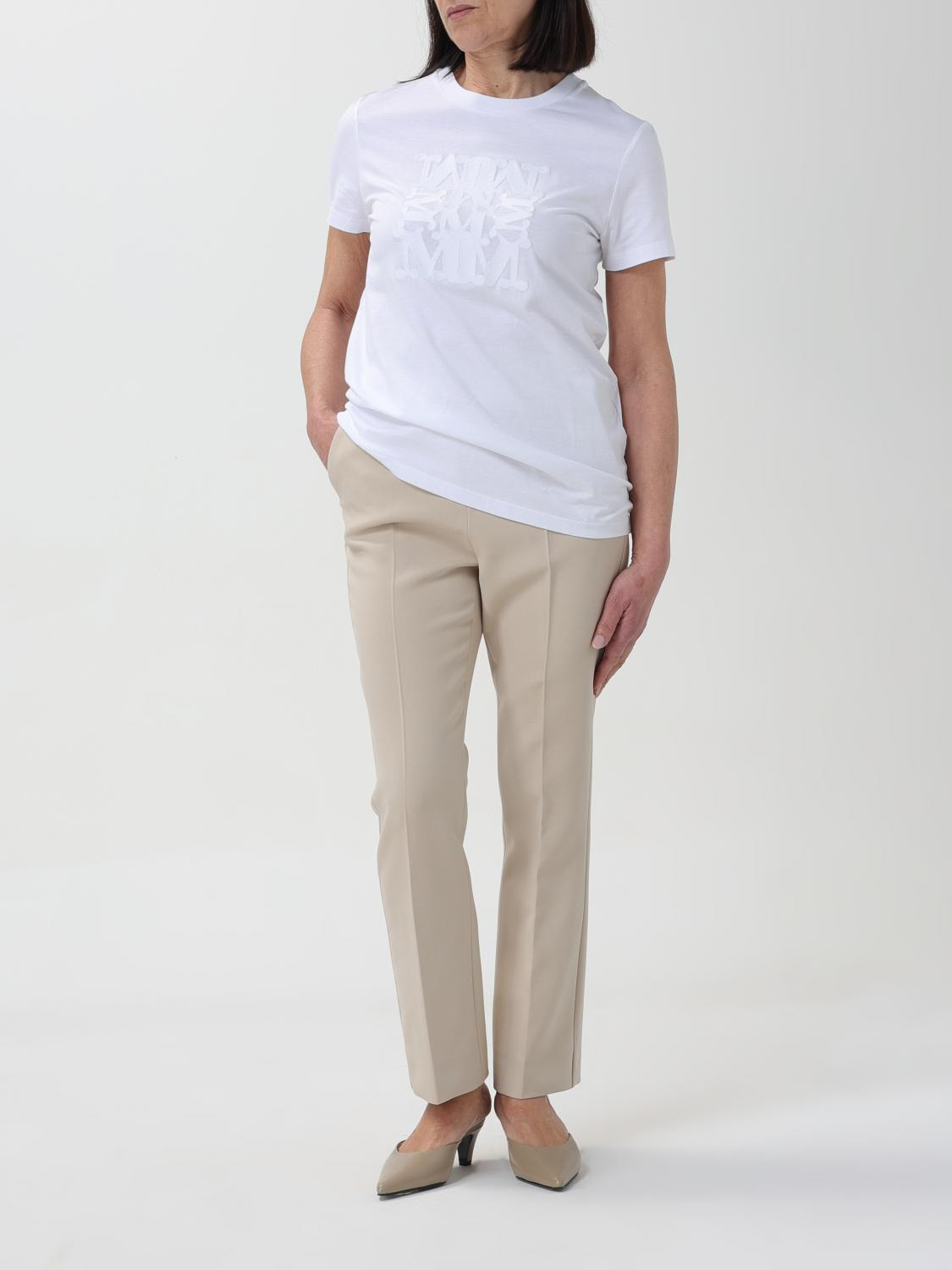 Max Mara Pants Woman Beige - 2