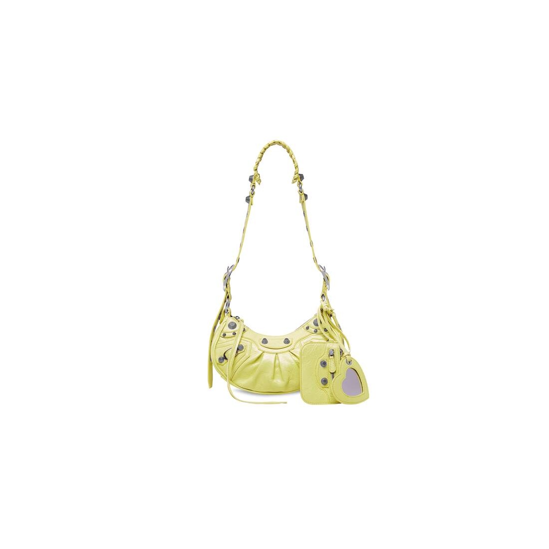 Women's Le Cagole Xs Shoulder Bag in Lime - 1