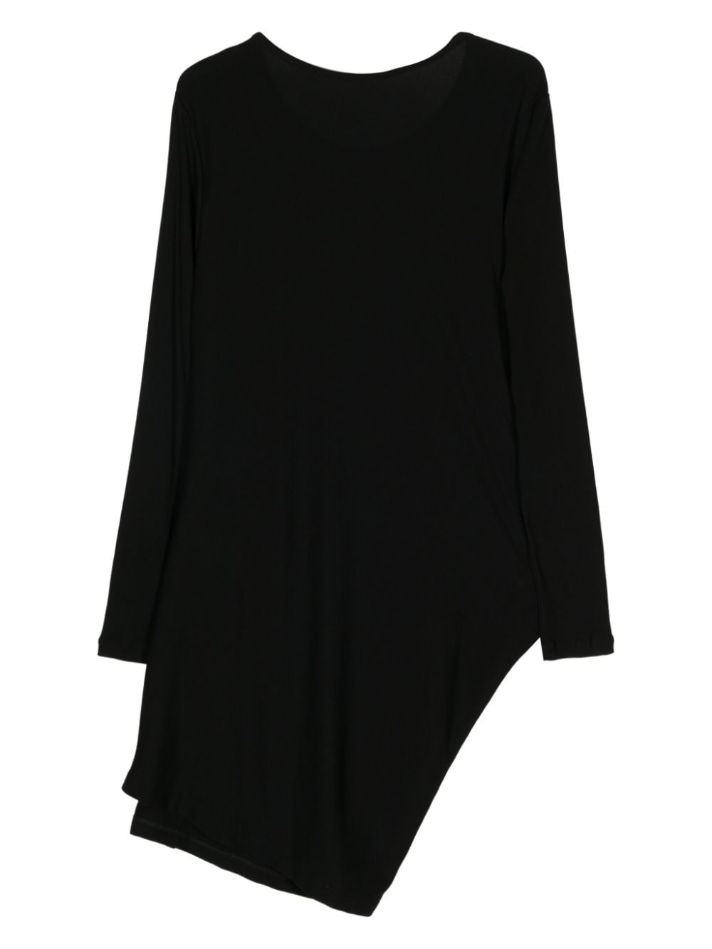 asymmetric long cotton top - 2