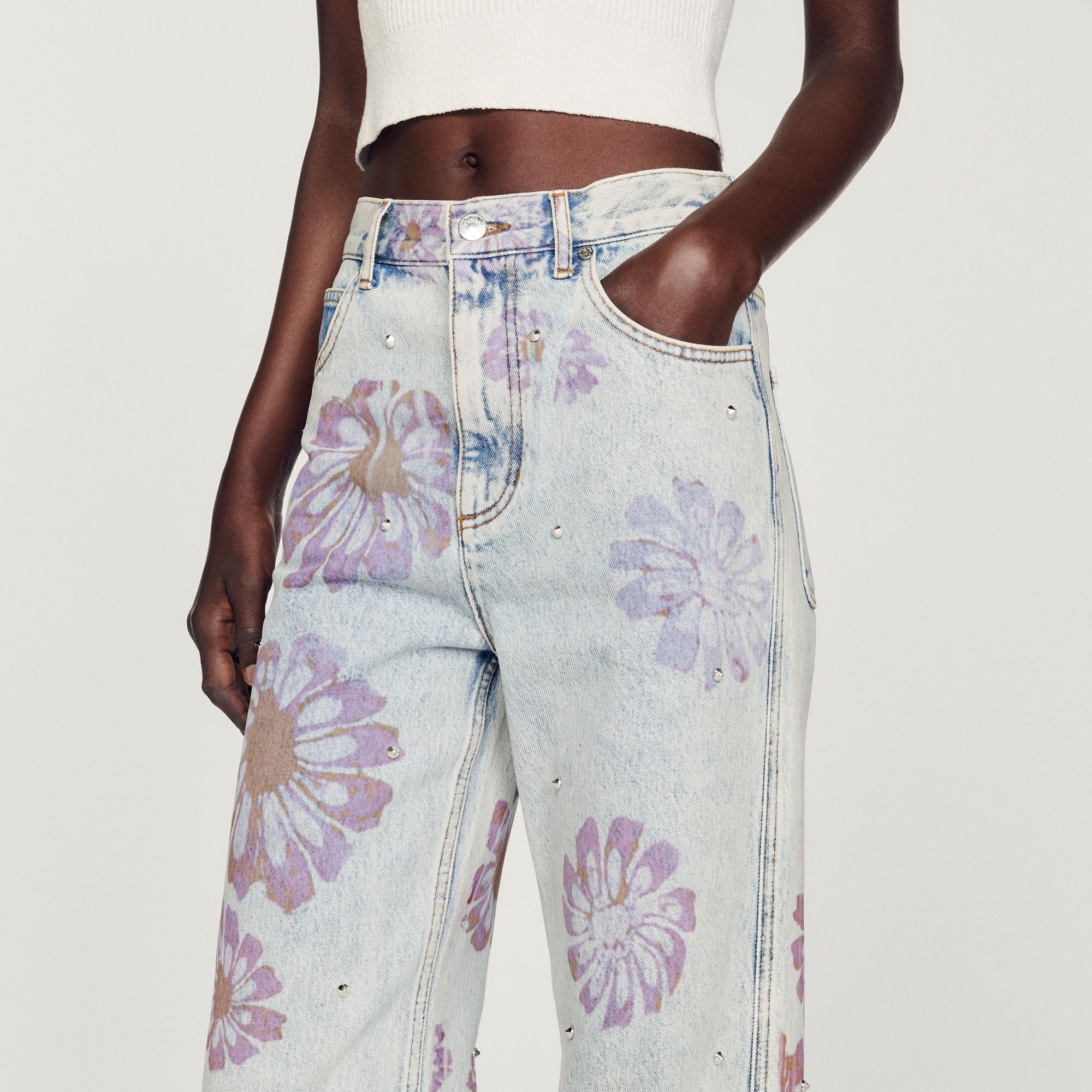 Floral jeans - 4