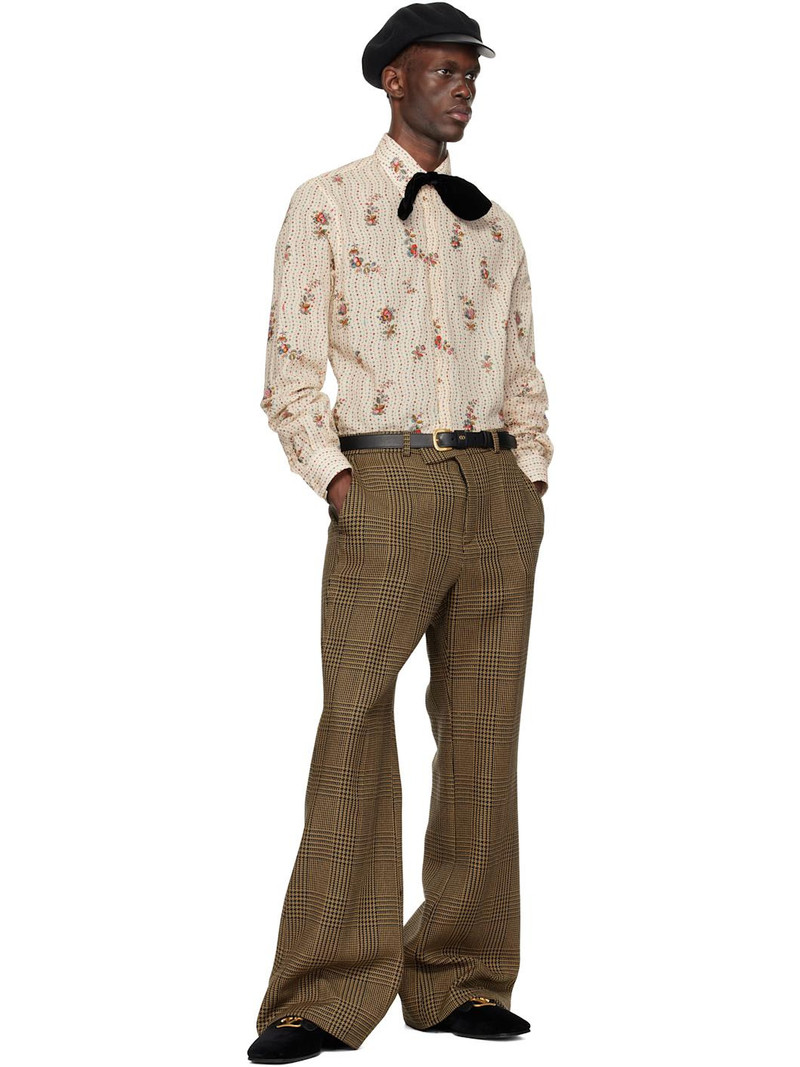 Beige Papier Floral Shirt 5