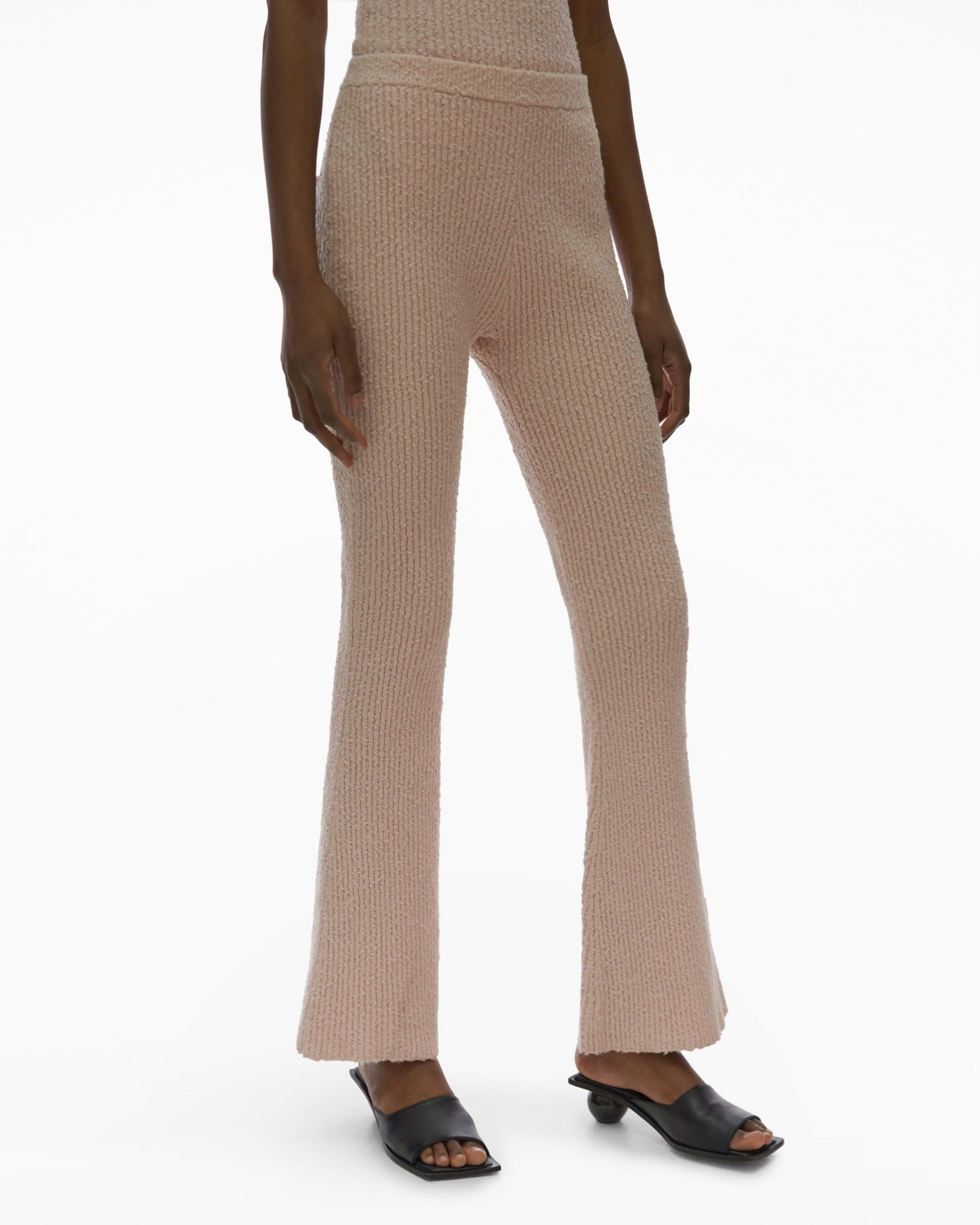 RIBBED FLARE PANT - 5
