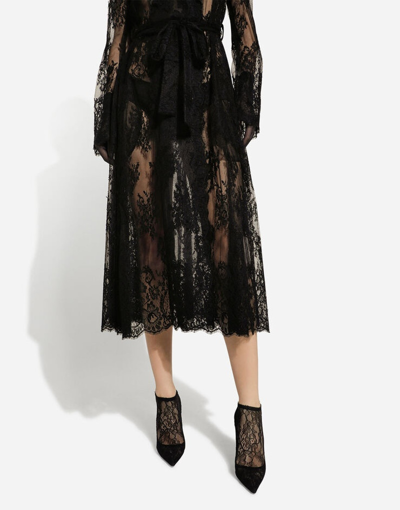 Chantilly lace coat with belt 6