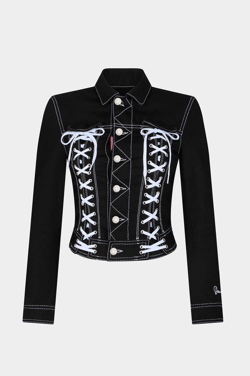 DENIM BONDAGE BABY JACKET - 1