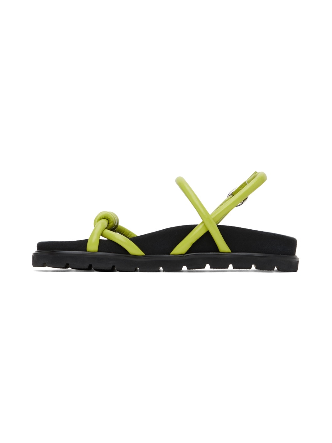 Green Knotted Sandals - 3