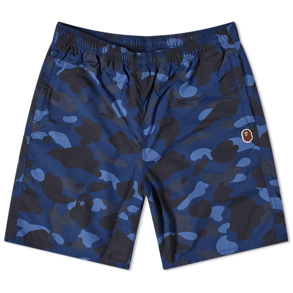 A Bathing Ape Colour Camo Beach Short - 1