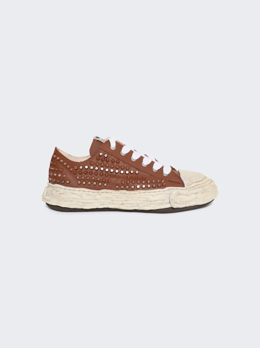Peterson 23 Og Sole Vintage Studded Canvas Low-top Sneaker Brown - 1
